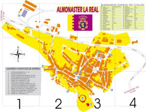 Mapa de Almonaster